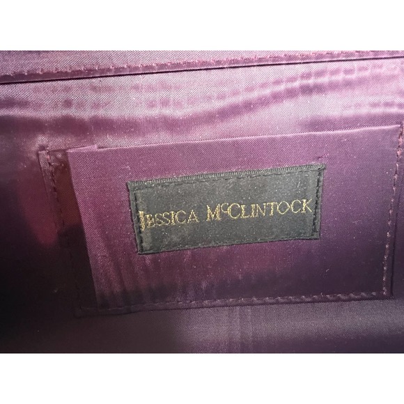 Jessica McClintock Clutch Evening Bag‎ Purple Sequins - Picture 6 of 10